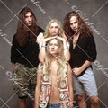 Alice in Chains hands on head, open shirts