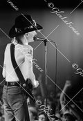 Johnny Winter live facing audience