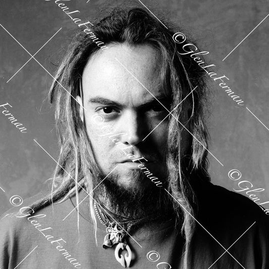 Max Cavalera close up looking to camera